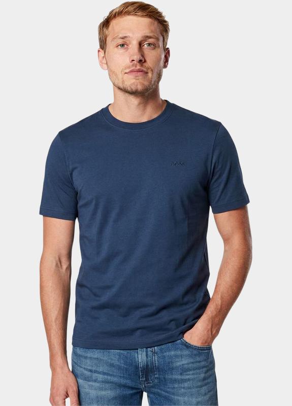 BOSS Orange T-shirt heren Blauw Te_interlock 10262456 01 50554790/464