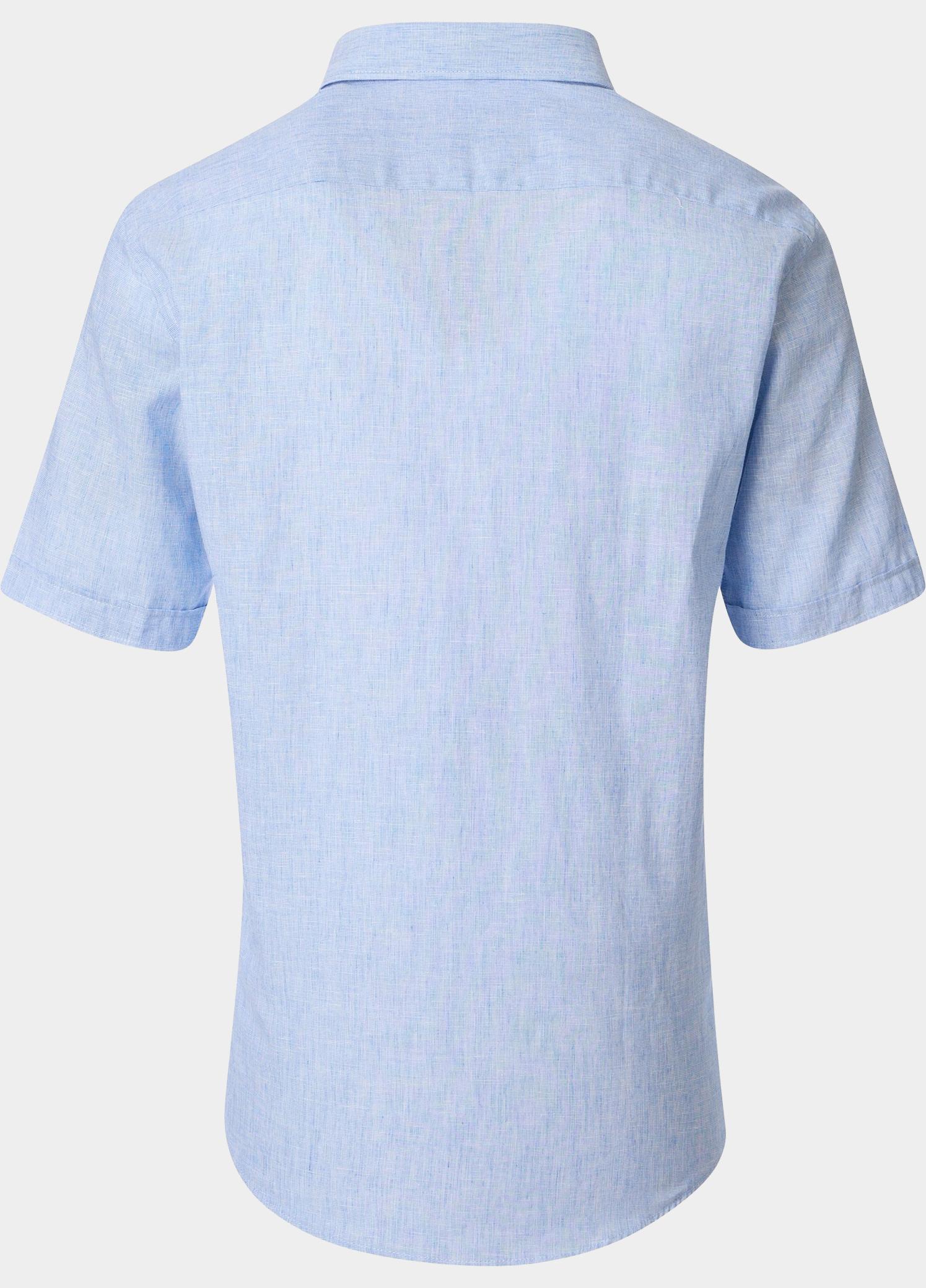 Casamoda overhemd korte mouw heren Blauw B.D. Casual Short 1/ Arm 954457100/100