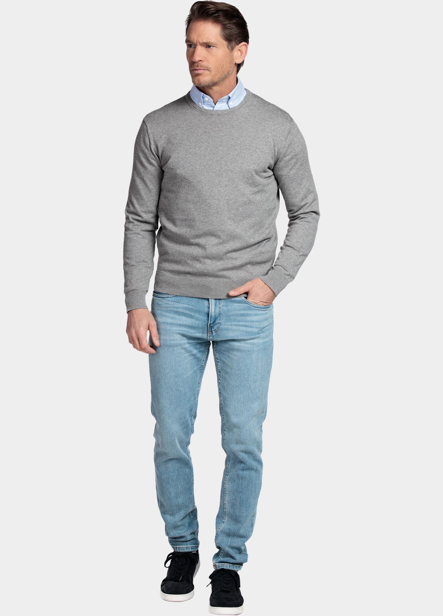 Baileys Pullover Grijs Crew Neck Pullover  with low NOS8200/925