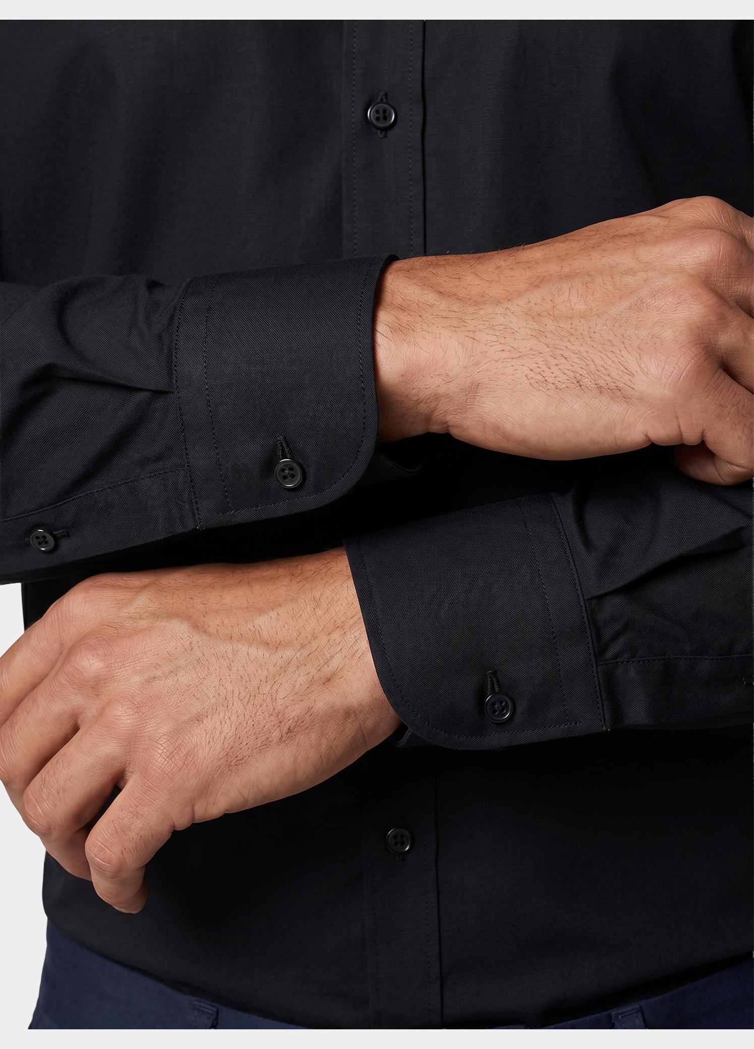 Olymp Business hemd lange mouw Zwart Level 6 - extra slim fit 046664/68