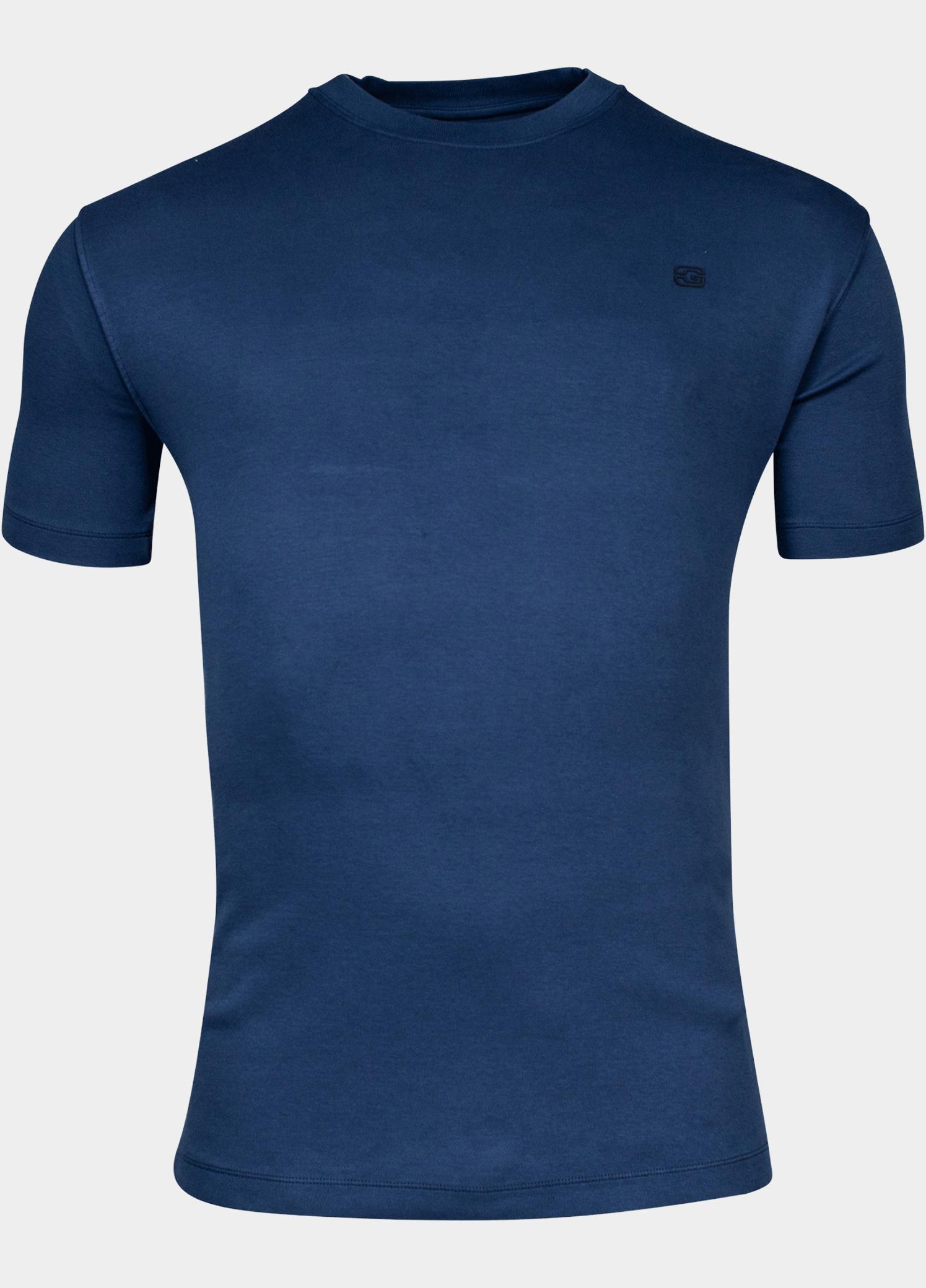 Giordano T-shirt heren Blauw T-shirt Jersey Garment Dye 415010/60