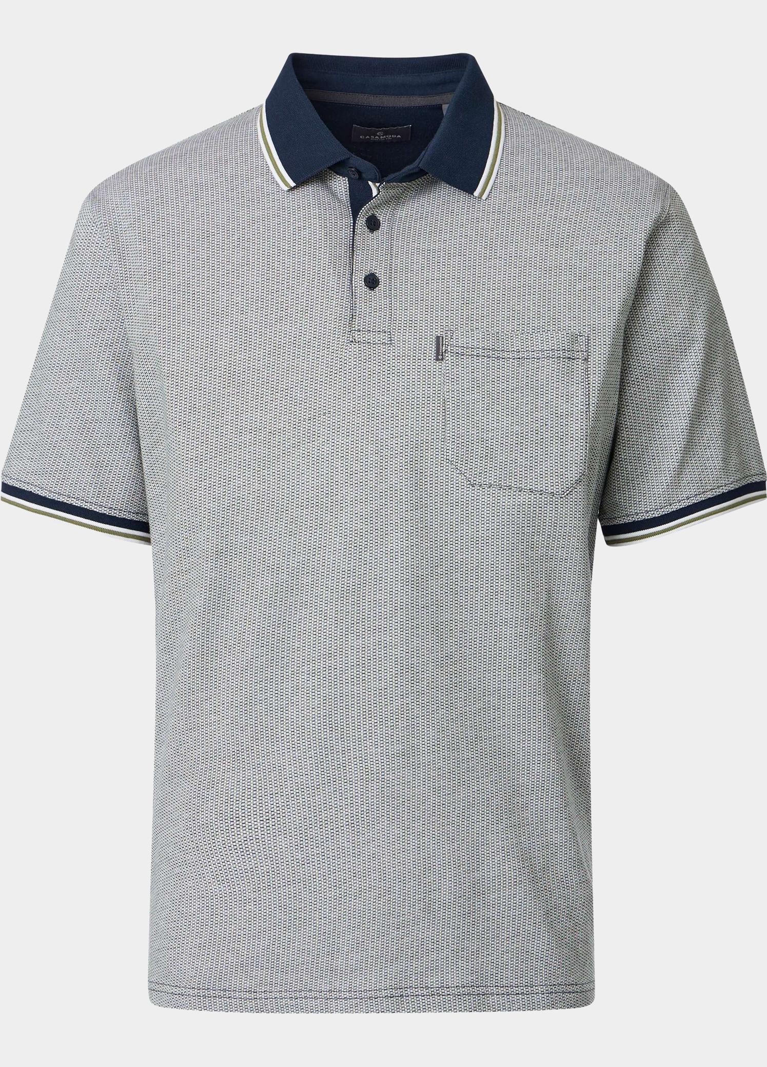 Casamoda Polo korte mouw Groen Polo 126320131/303