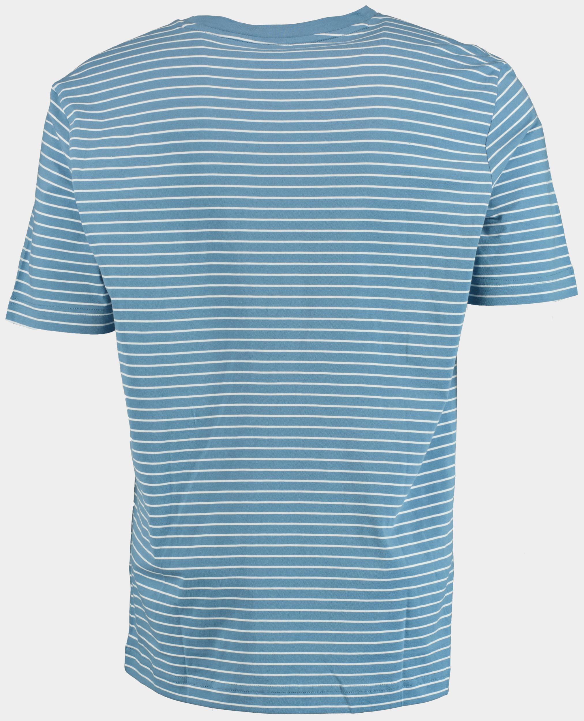 BOSS Orange T-shirt korte mouw Blauw TalesStripe 10252438 01 50499334/462