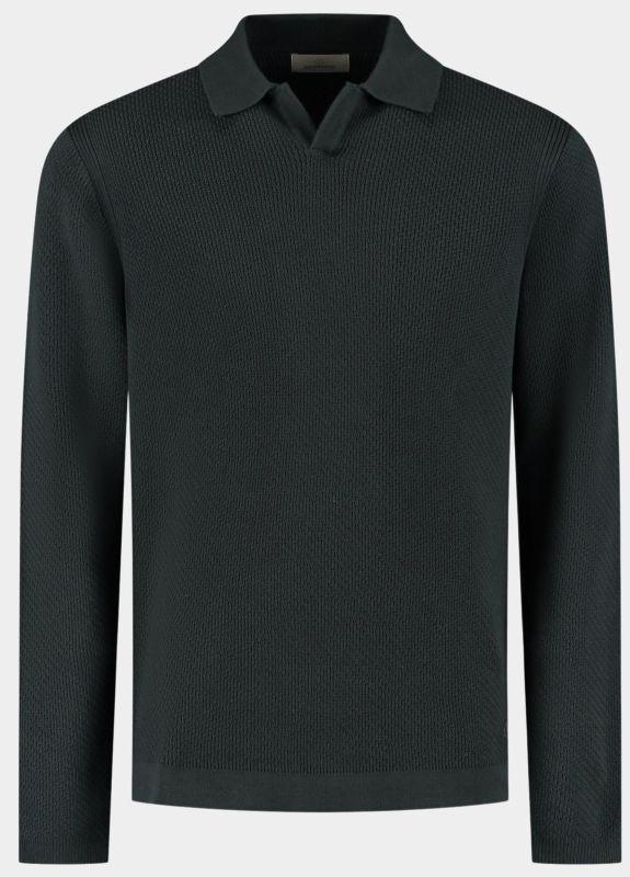 Dstrezzed Polo lange mouw Blauw Kostas Longsleeve Polo 405934/562 Dstrezzed Polo lange mouw Blauw Kostas Longsleeve Polo 405934/562