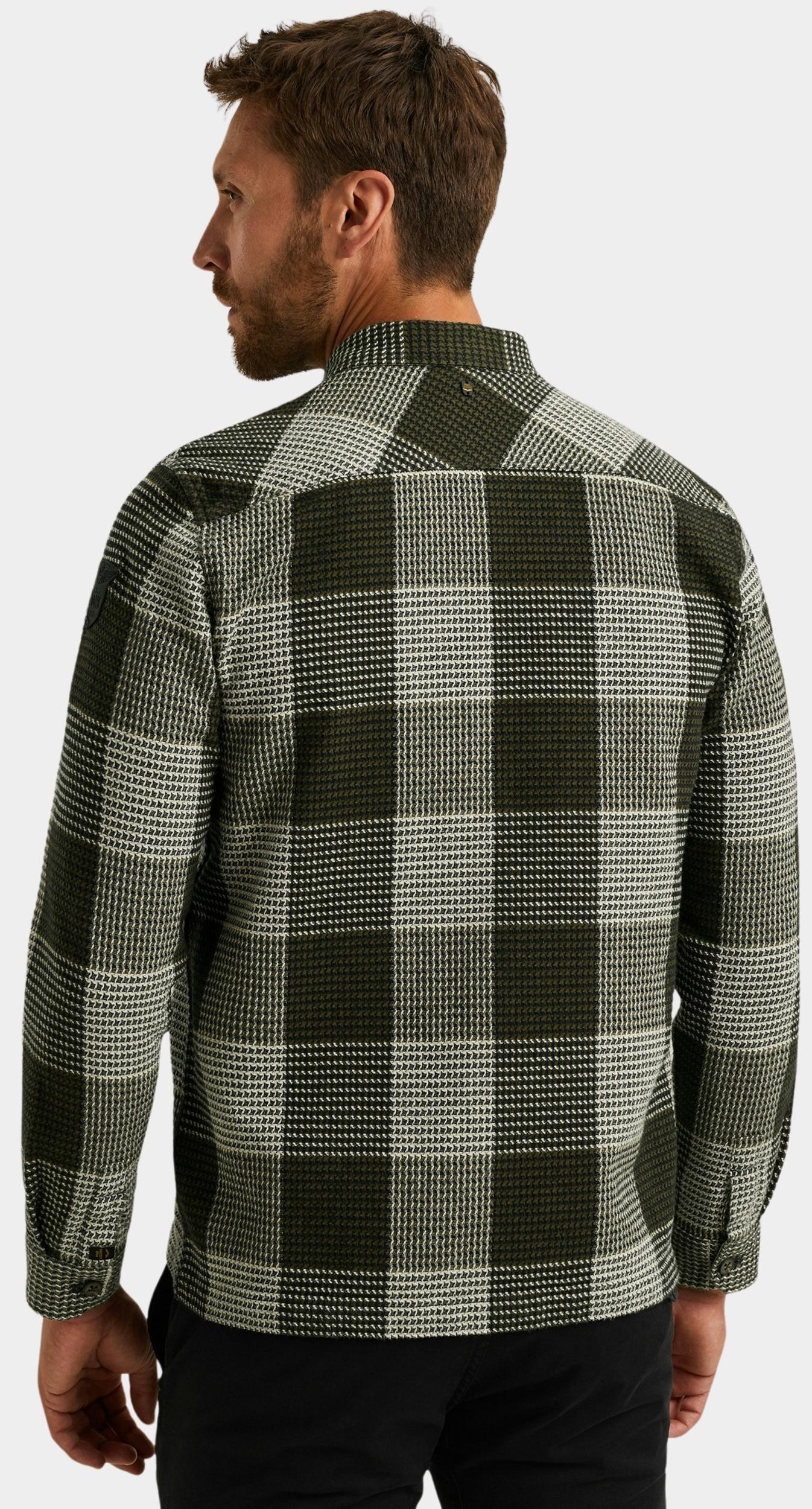 PME Legend Casual hemd lange mouw Groen LONG SLEEVE SHIRT Structure B PSI2508214/6416