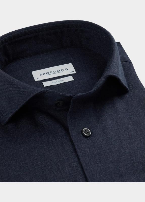 Profuomo Business hemd lange mouw Blauw  PPWH30005/C