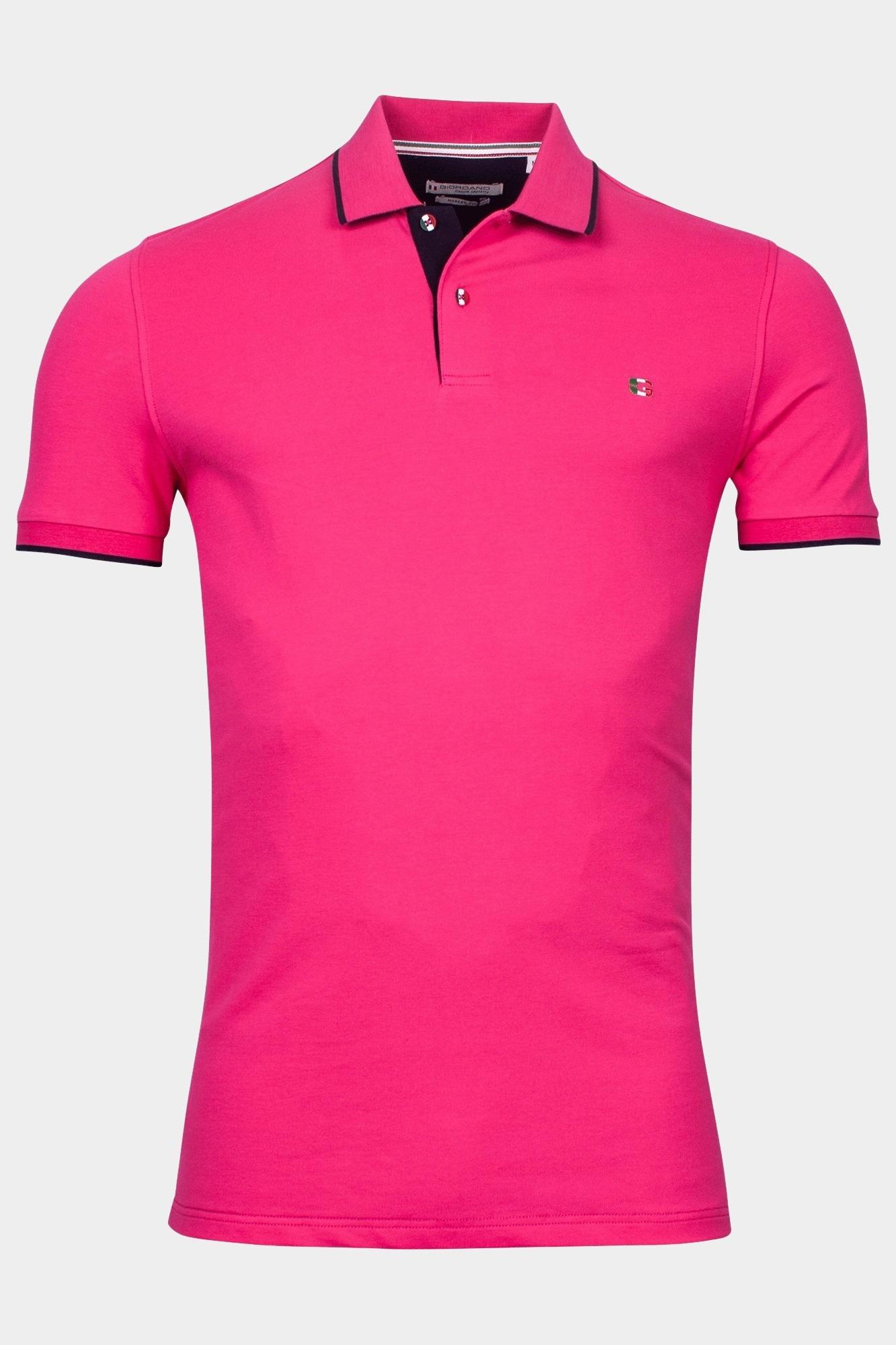 Giordano Polo korte mouw Roze Nico short sleeve signature p 516587/53