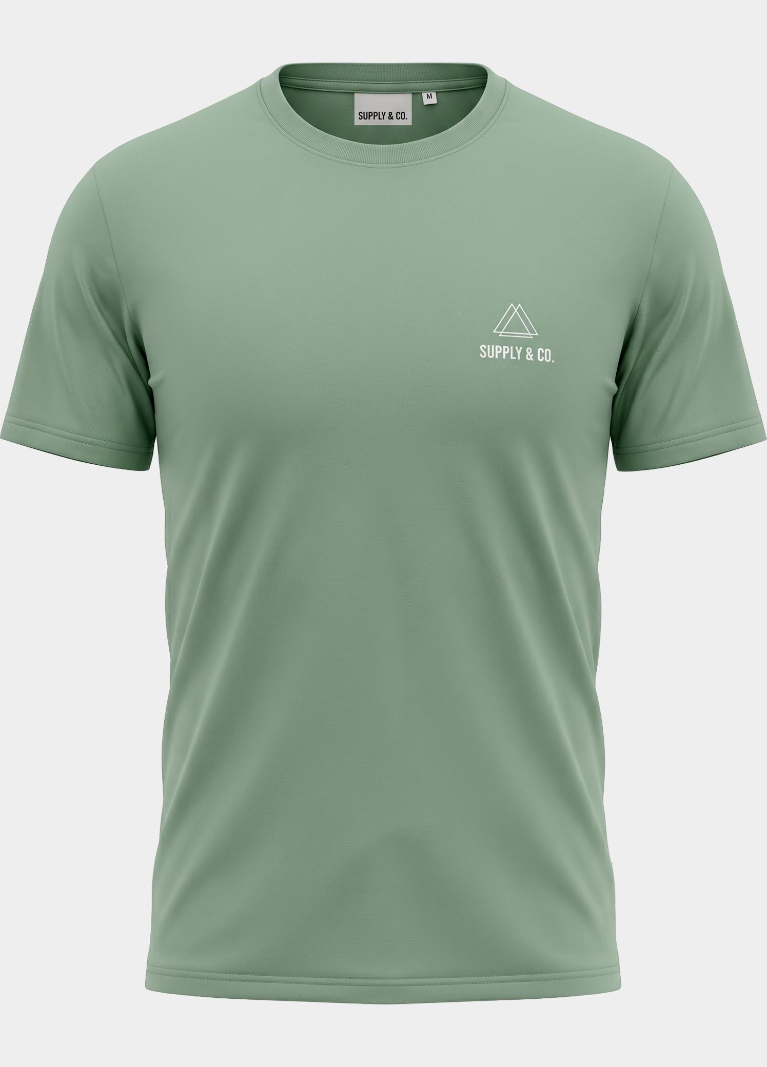 Supply & Co. T-shirt heren Groen Basic T-shirt SCO25108BA01/343 surf side