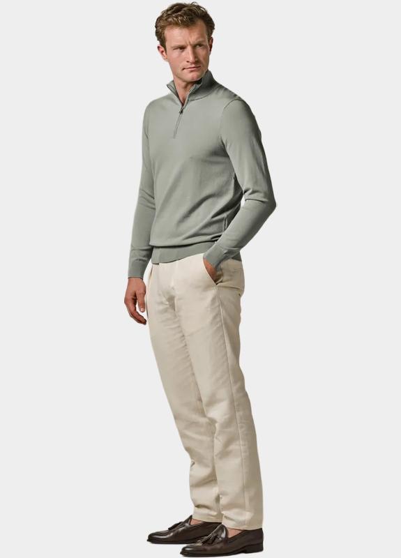 Profuomo Half Zip Groen  PPWJ10007/G