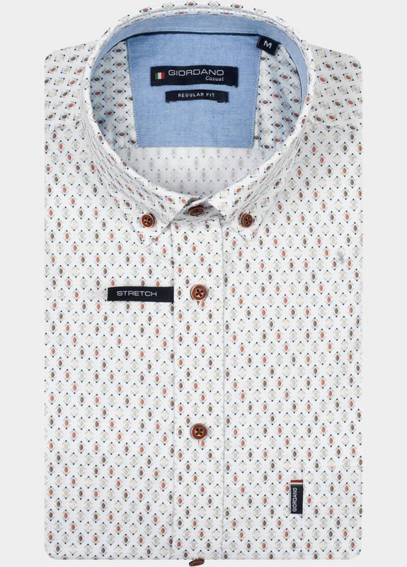 Giordano Overhemd heren Rood Ivy Long Sleeve Button Down L 617034/30
