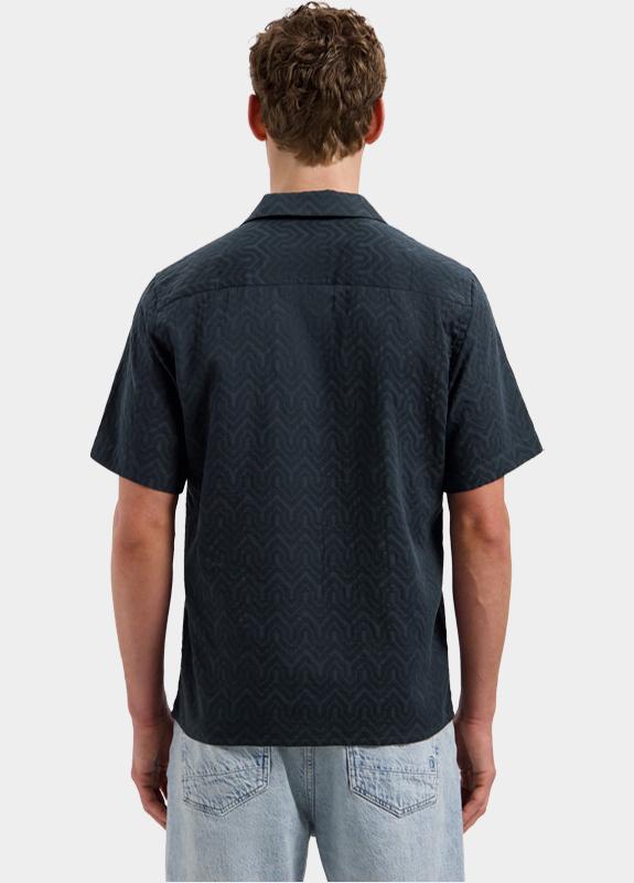 Dstrezzed Casual hemd korte mouw Blauw Jacob Resort Shirt 311511/649