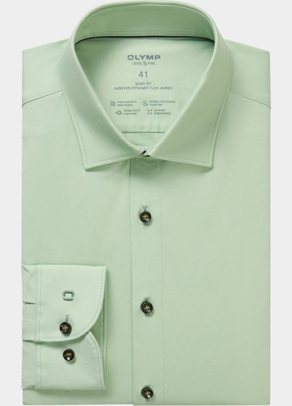 Olymp Business hemd lange mouw Groen 2008/64 Hemden 200864/40