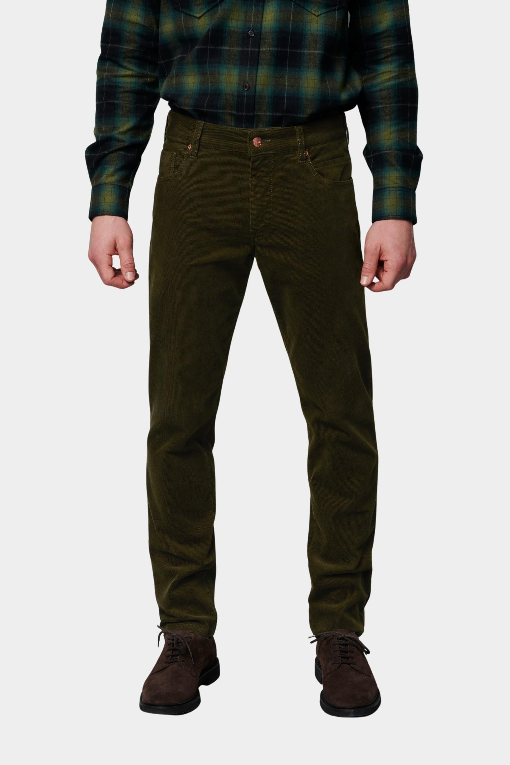 Meyer Katoenen 5-Pocket Groen M5 Slim Art.2-6180 3612618000/29