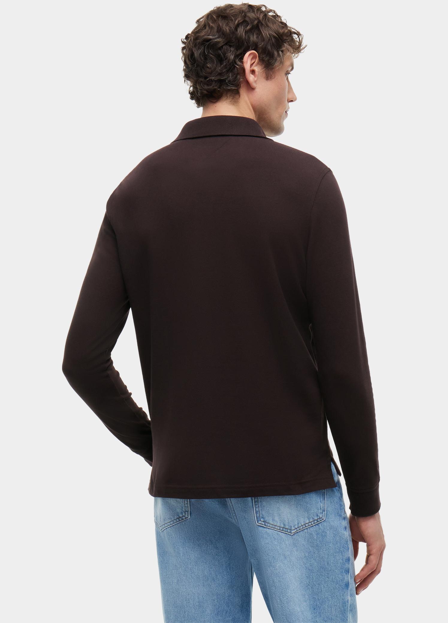 Tommy Hilfiger Polo lange mouwen heren Bruin 1985 REGULAR LS POLO MW0MW20183/HJT