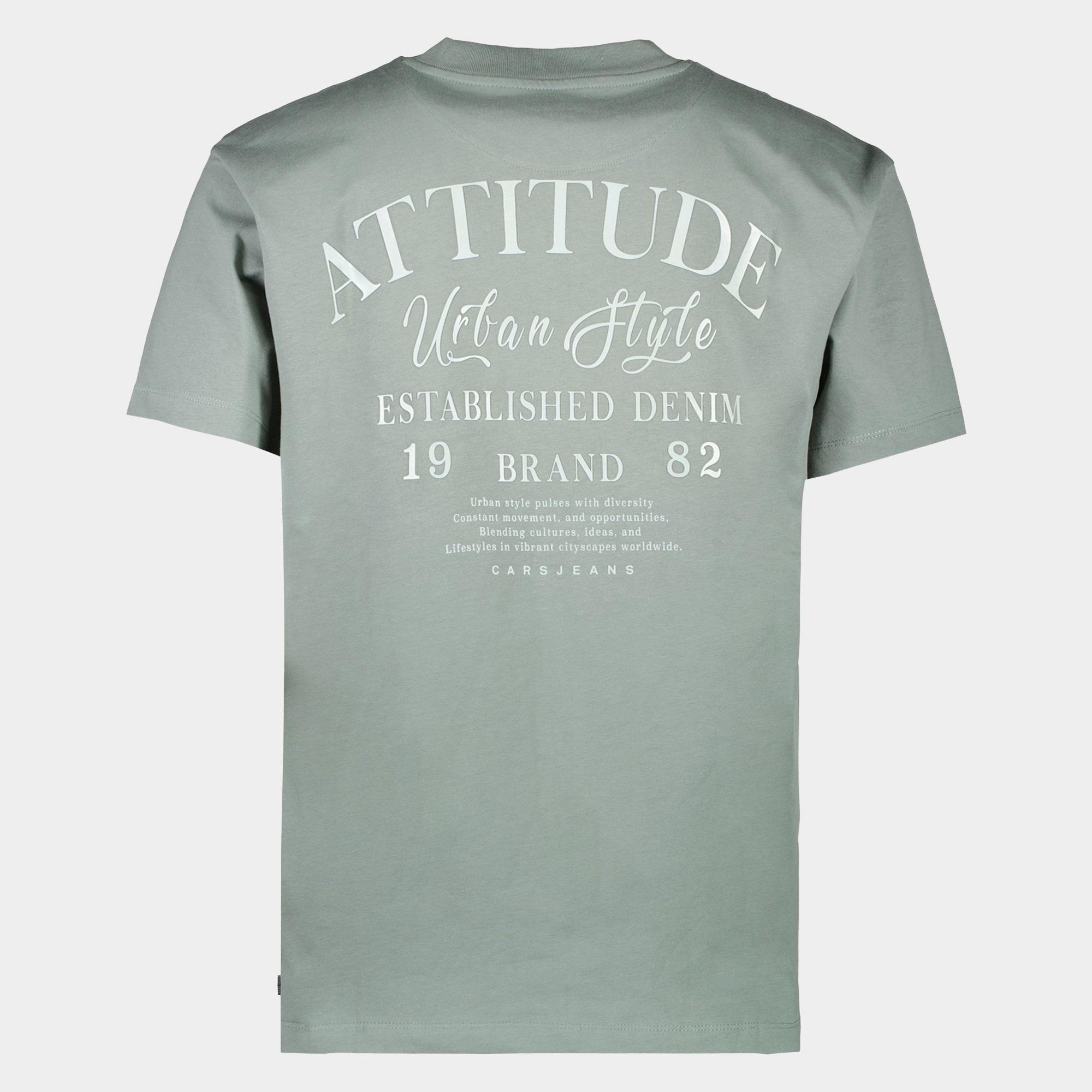Cars Jeans T-shirt korte mouw Groen MEZZO 60750/47
