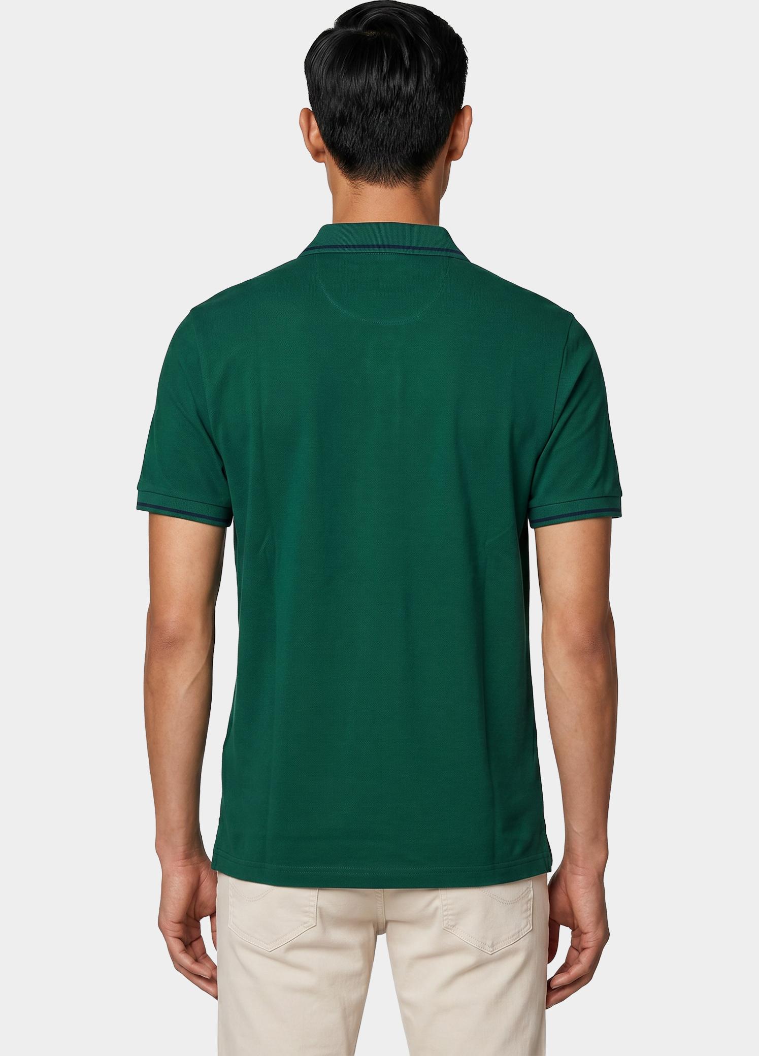 Gant Polo heren Groen Tipped Piqué Polo Shirt 2062034/322