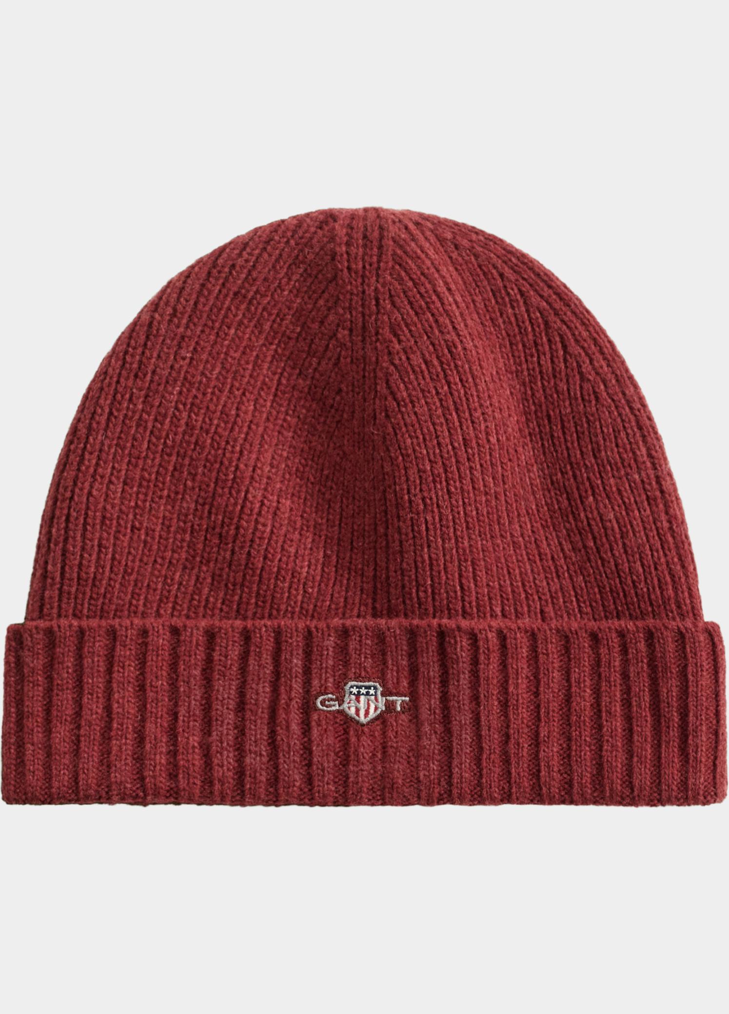 Gant Muts Rood Wollen Shield beanie 9910023/604