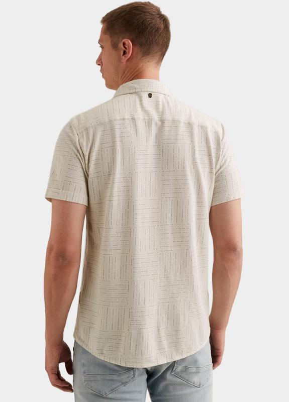 PME Legend Casual hemd korte mouw Beige Short Sleeve Shirt Print on p PSIS2605240/7001
