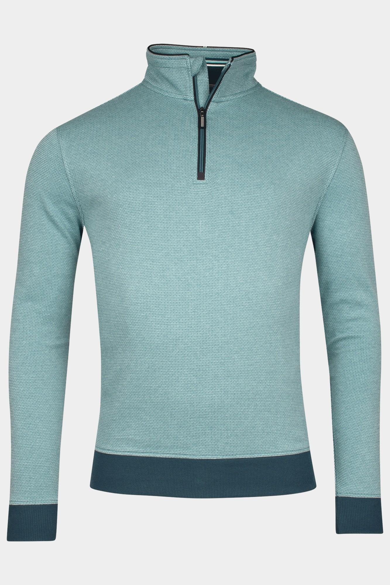 Baileys Half Zip Blauw Sweatshirt 1/2 zip all over 2 513196/98