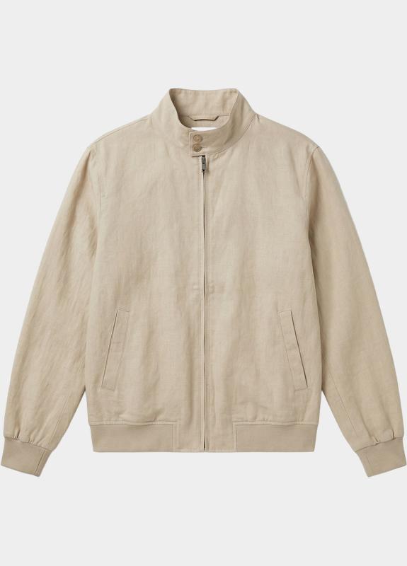 Born With Appetite Zomerjas heren Beige Kyler Bomber Jacket BWA26115KY01/2500