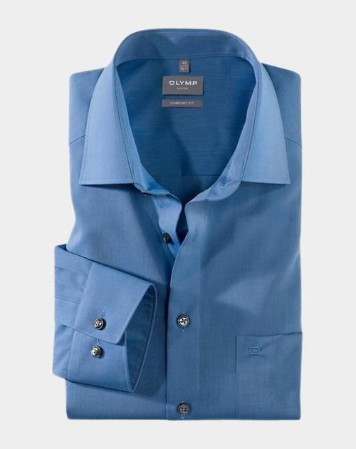 Olymp Business hemd lange mouw Blauw Luxor 513164/15