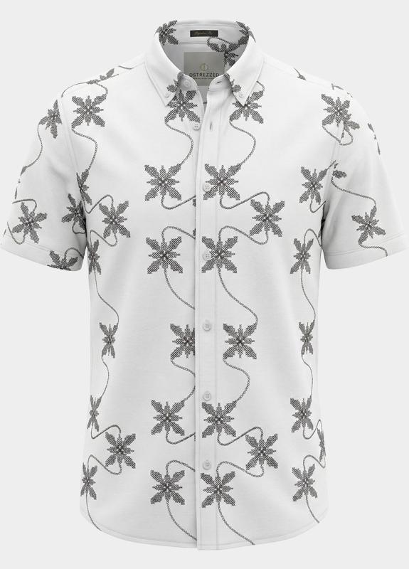 Dstrezzed Casual hemd korte mouw Beige Max Resort Shirt 311513/107