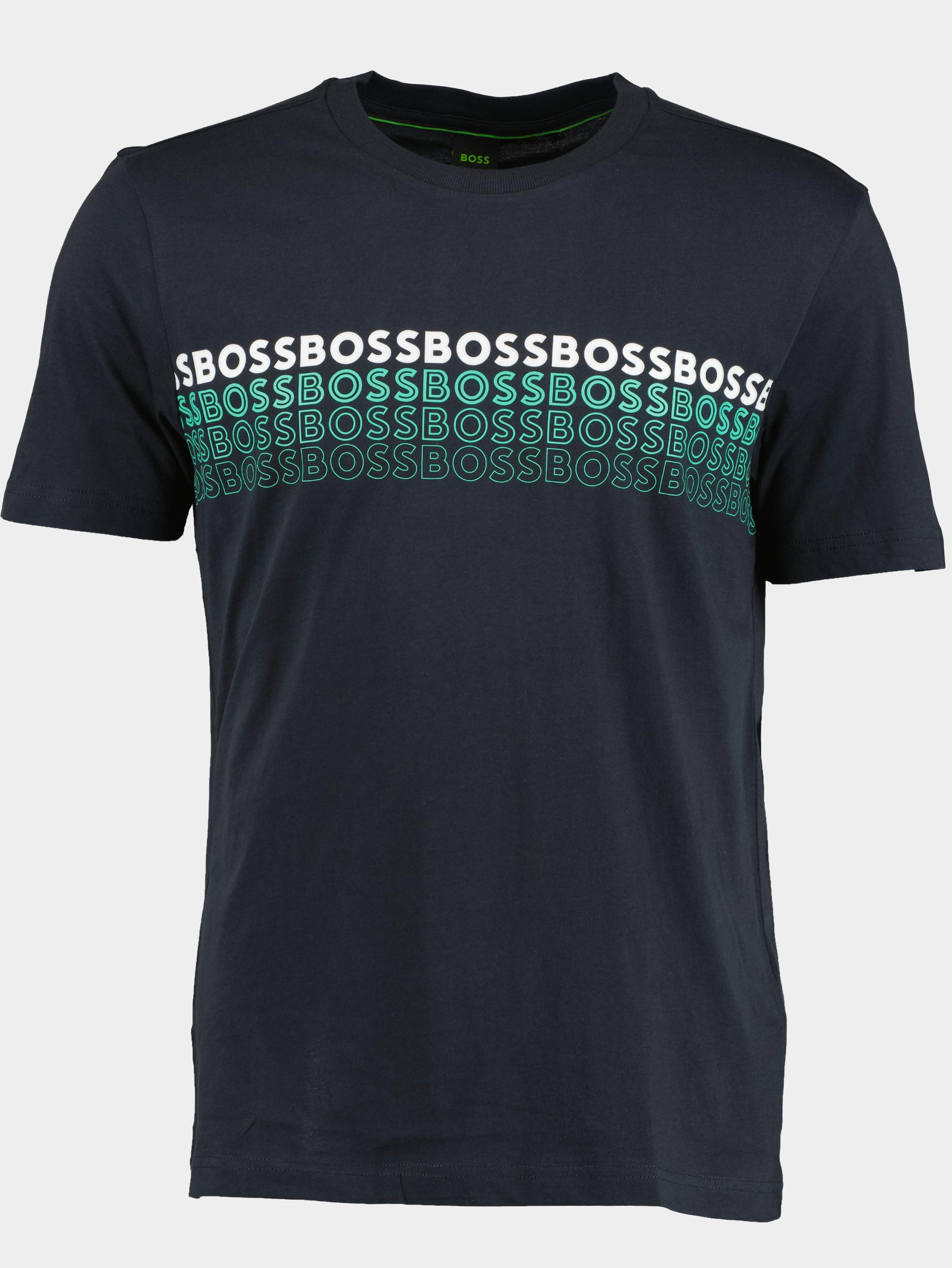 BOSS Green T-shirt korte mouw Blauw Tee 2 10247491 01 50488785/402