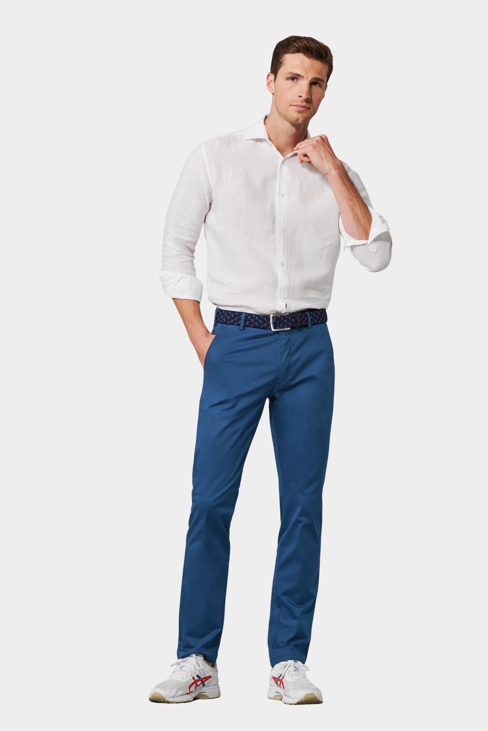 Meyer Chino Blauw Roma 9-3001 1159300100/17