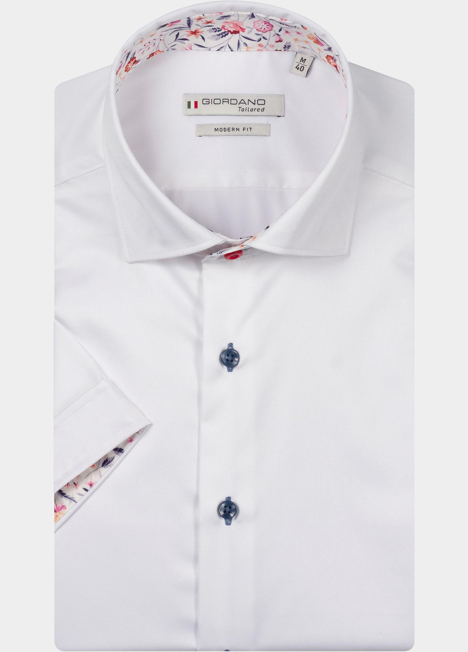 Giordano overhemd korte mouw heren Beige Ticino Short Sleeve Semi Cuta 616817/11