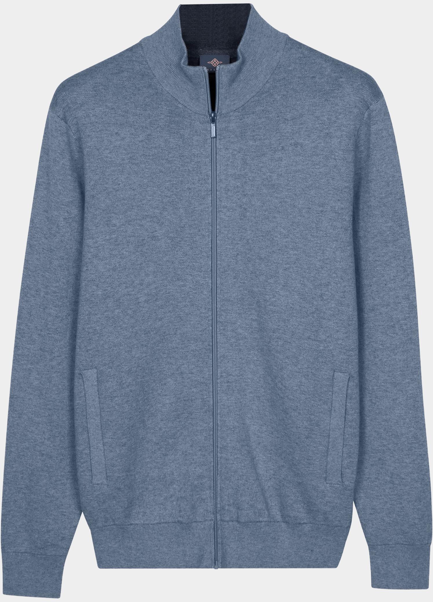 Baileys Vest heren Blauw Cardigan Zip  14gg 622099/615