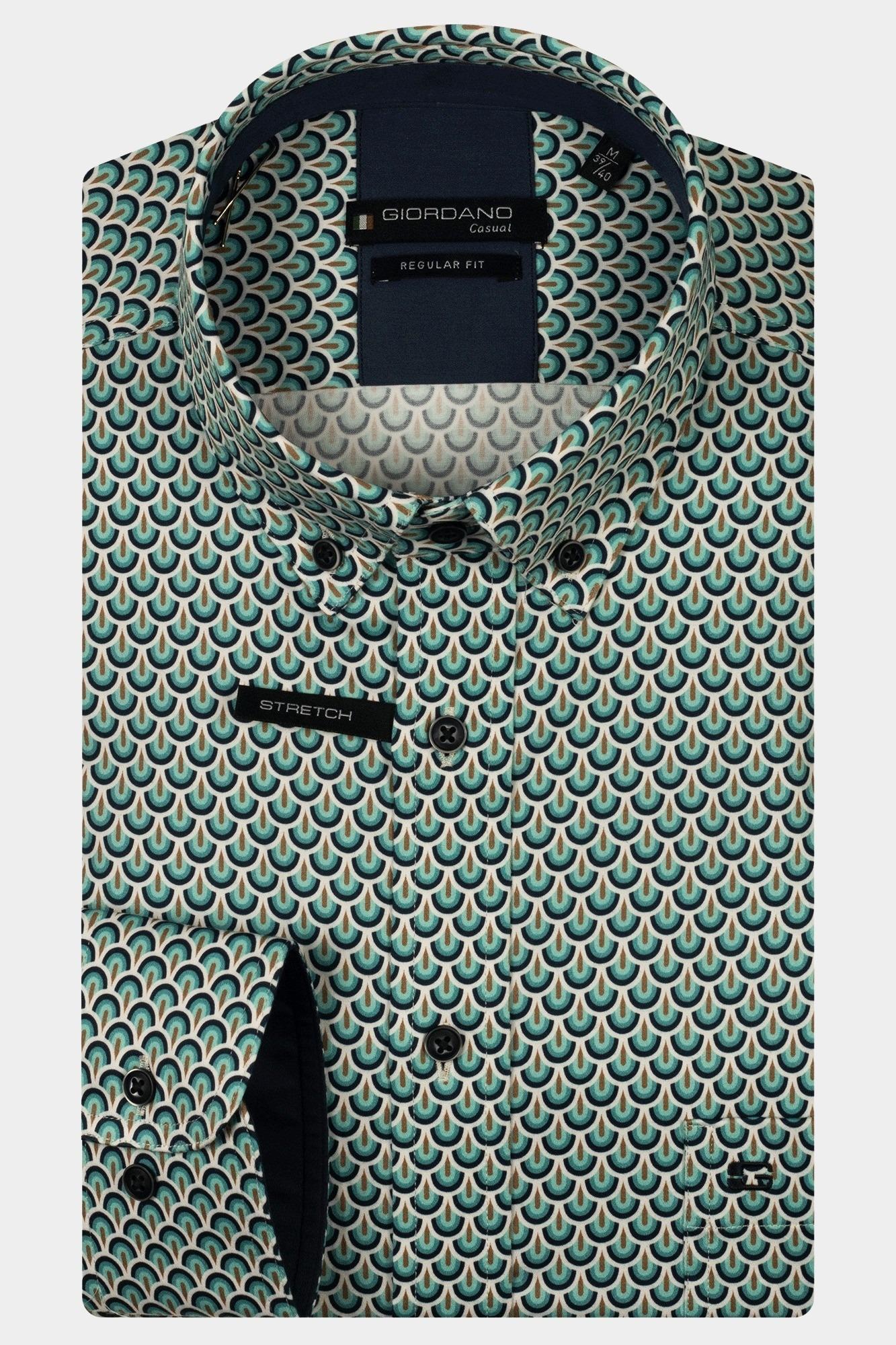 Giordano Casual hemd lange mouw Blauw Ivy long sleeve button down s 517033/62