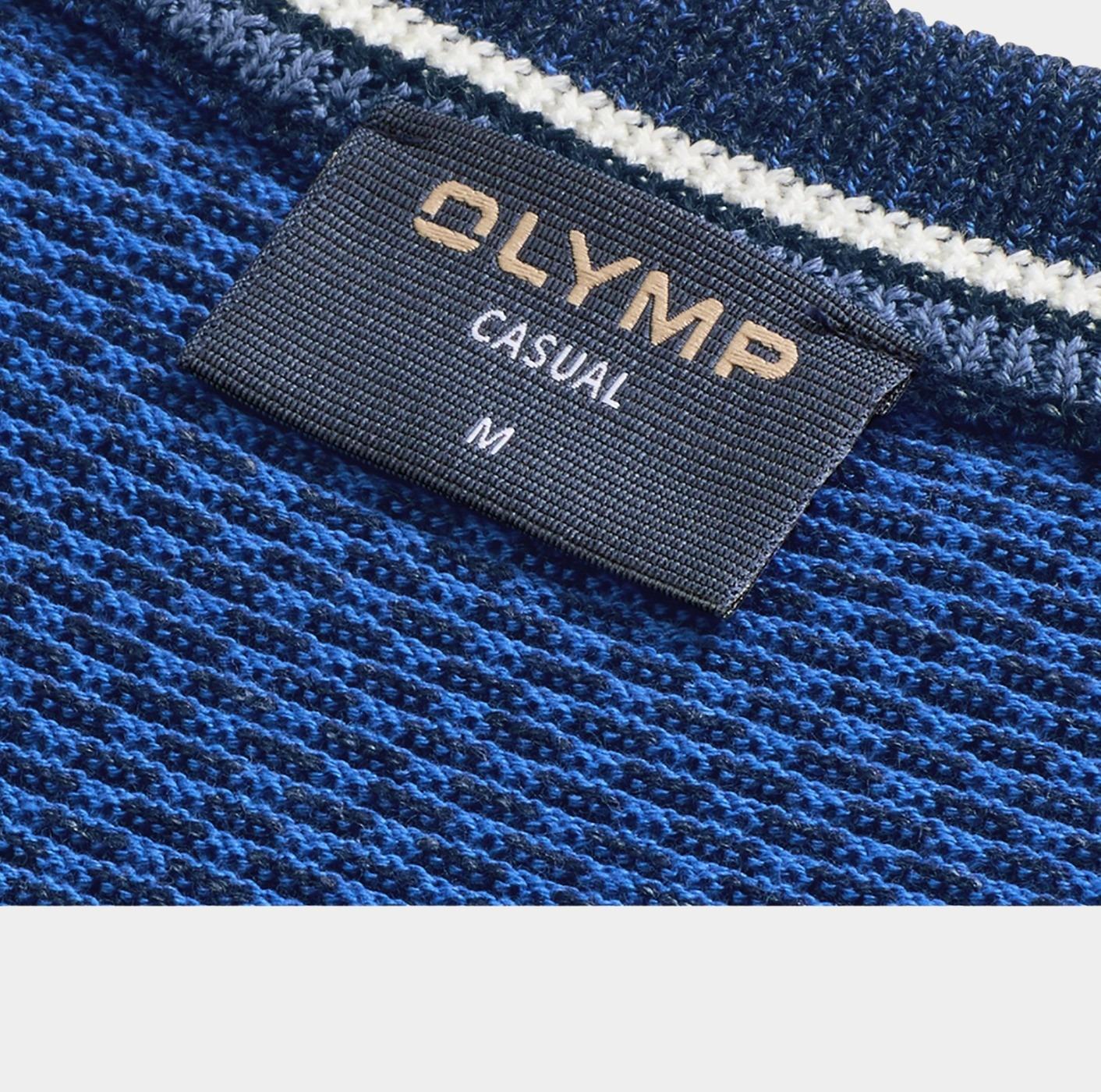 Olymp Pullover Blauw Pullover Strick 530585/18