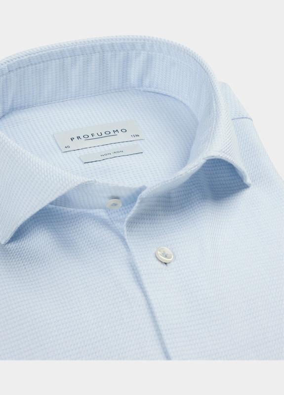 Profuomo Business hemd lange mouw Blauw  PPWH30004/A