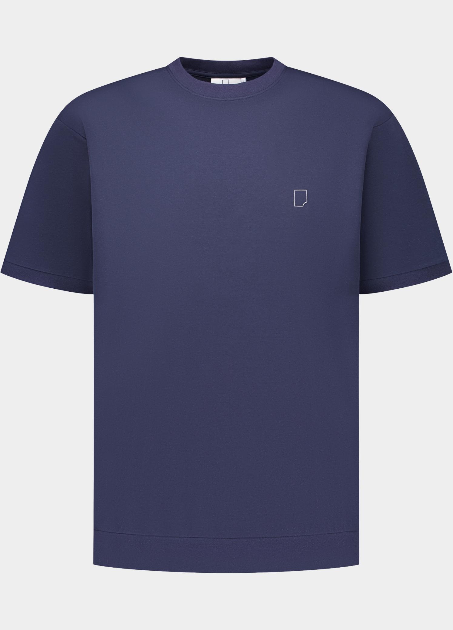 Born With Appetite T-shirt heren Blauw Flemming T-shirt BWA26318FL50/4001