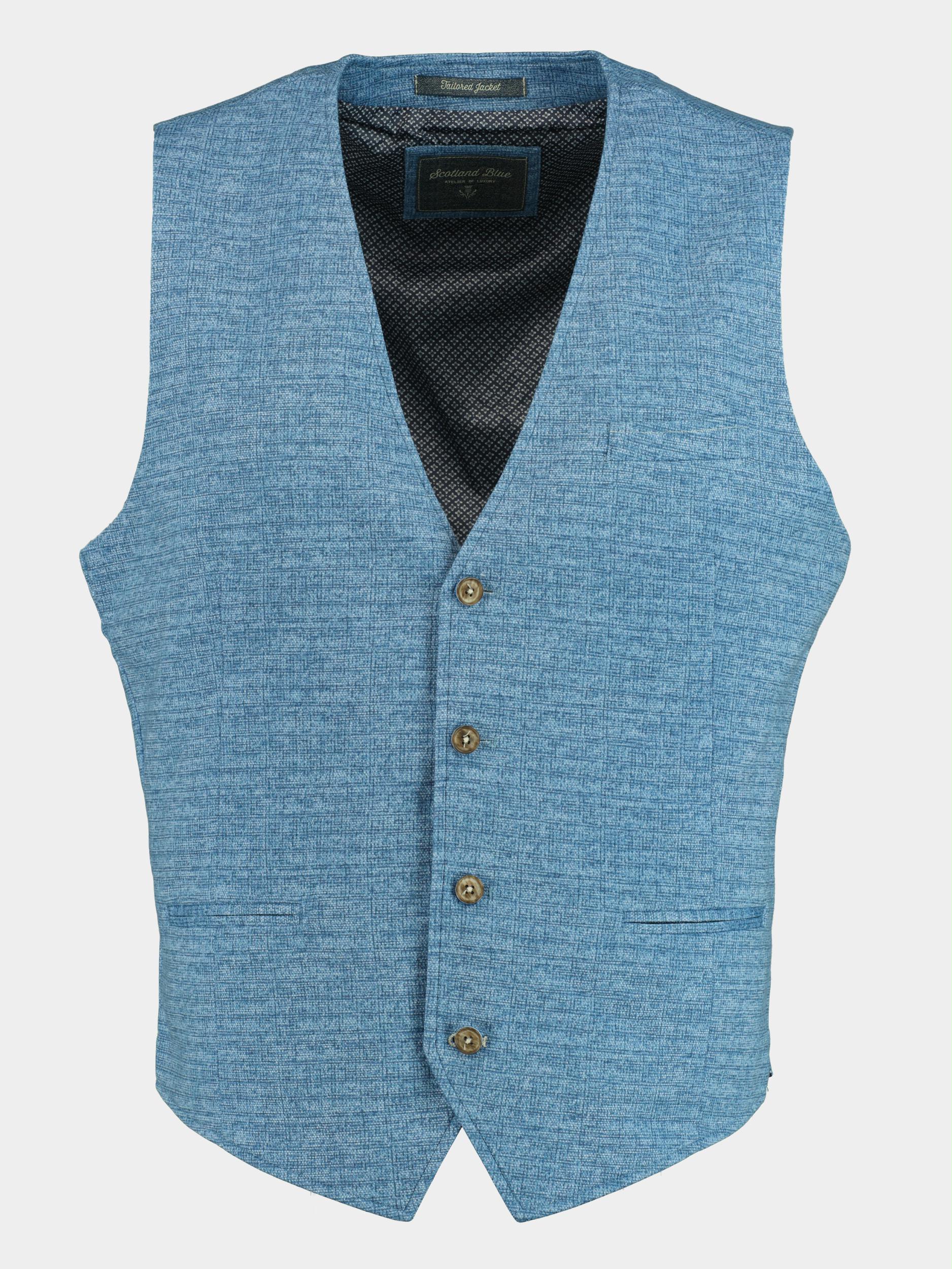 Scotland Blue Gilet Blauw Kris Waistcoat 19111KR56SB/240 blue
