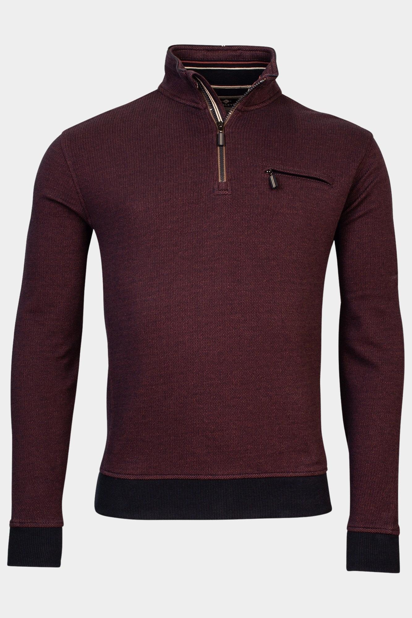 Baileys Half Zip Rood Sweatshirt 1/2 zip 2-tone Jac 323195/38