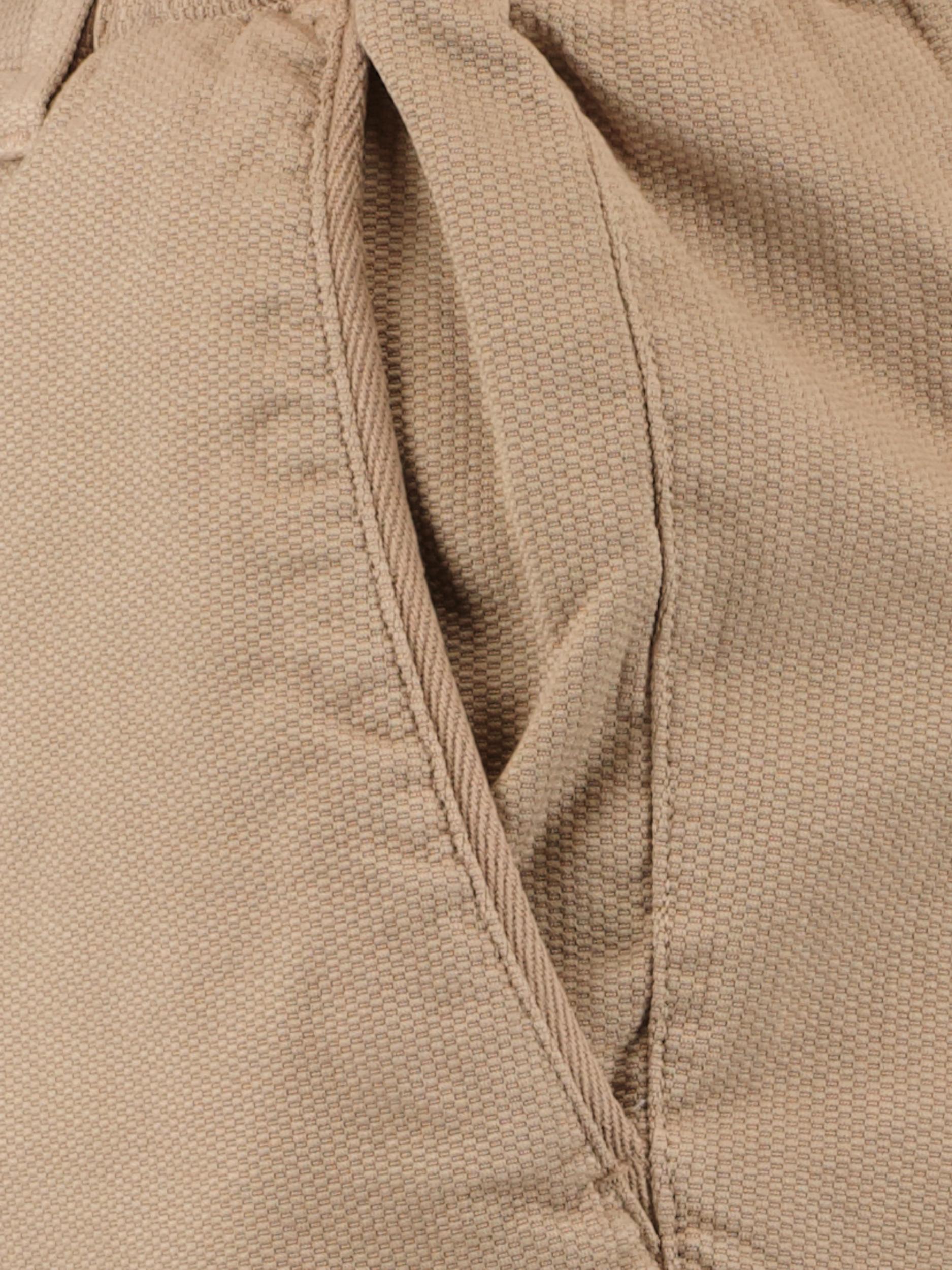 Bos Korte Broek Beige Ferdinand Structure Chino Sho 24109FE06BO/820 sand