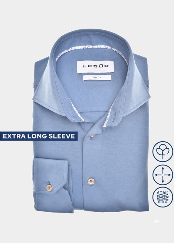 Ledub Overhemd extra lange mouw Blauw  0702049/150-150-000