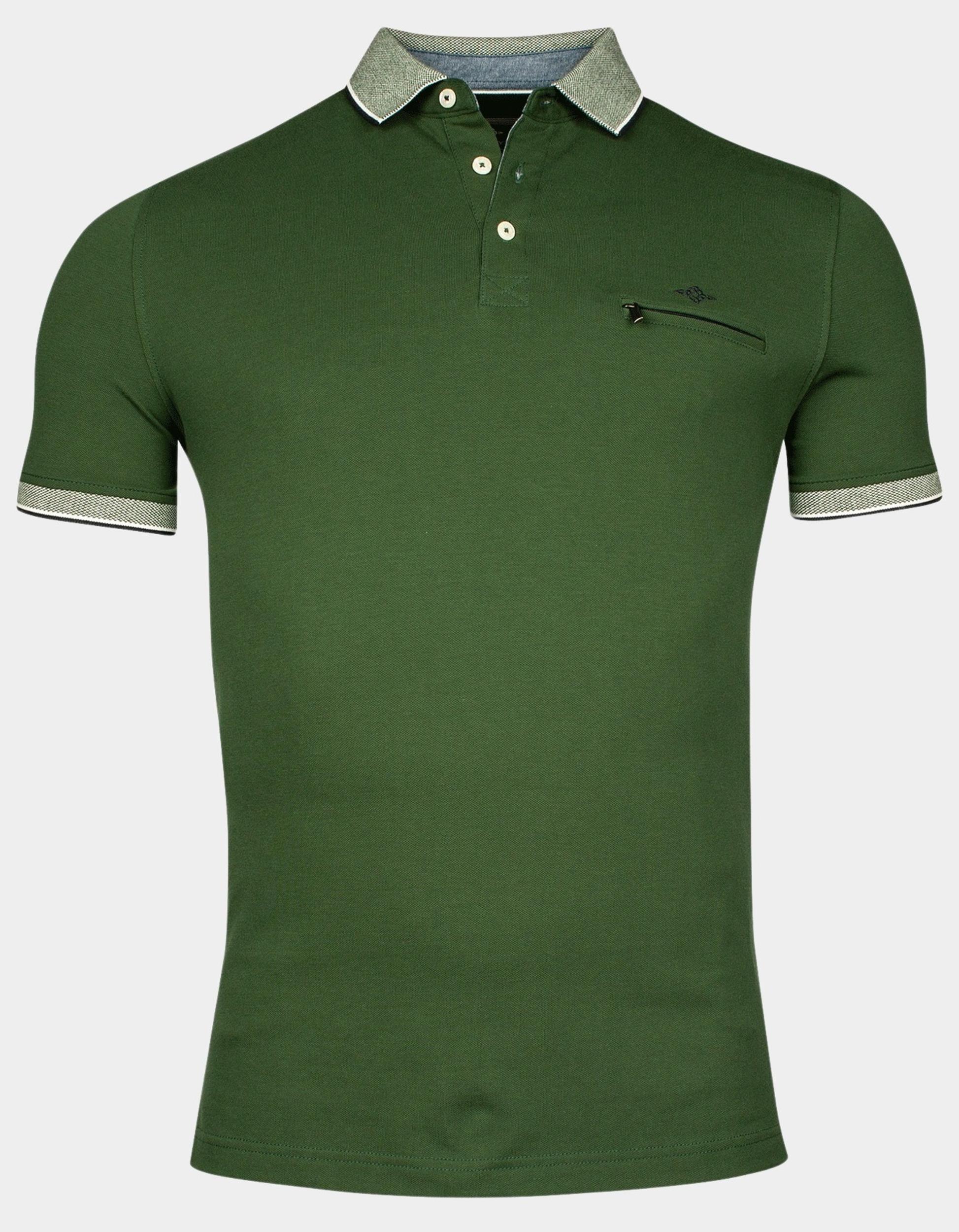 Baileys Polo korte mouw Groen Poloshirt pique 415288/74