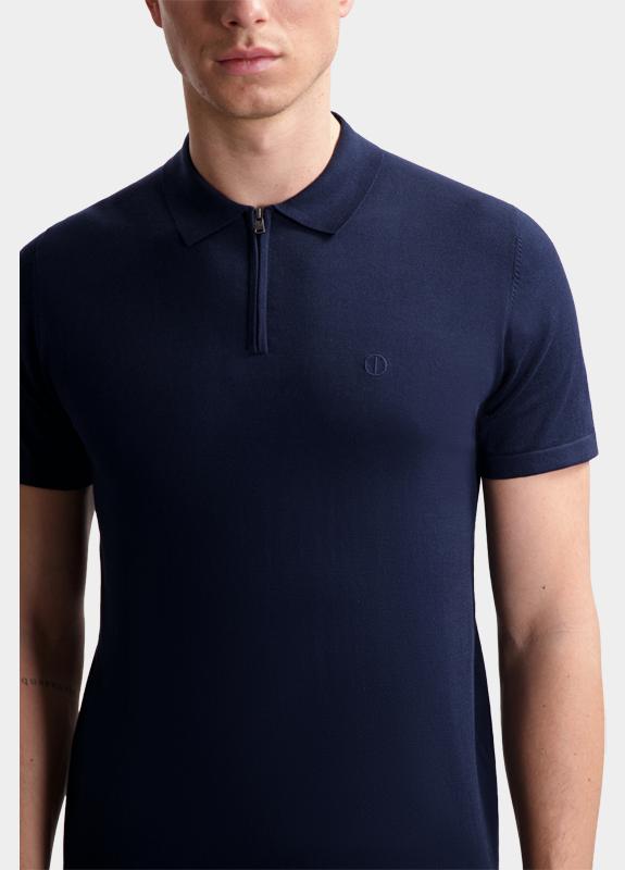 Dstrezzed Polo heren Blauw DS_Dorian Zip Polo 420062/649