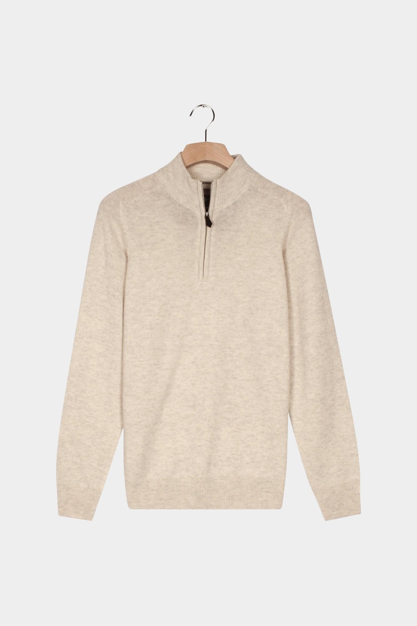 Baileys Half Zip Beige Pullover 1/2 Zip  10gg, singl 520094/825