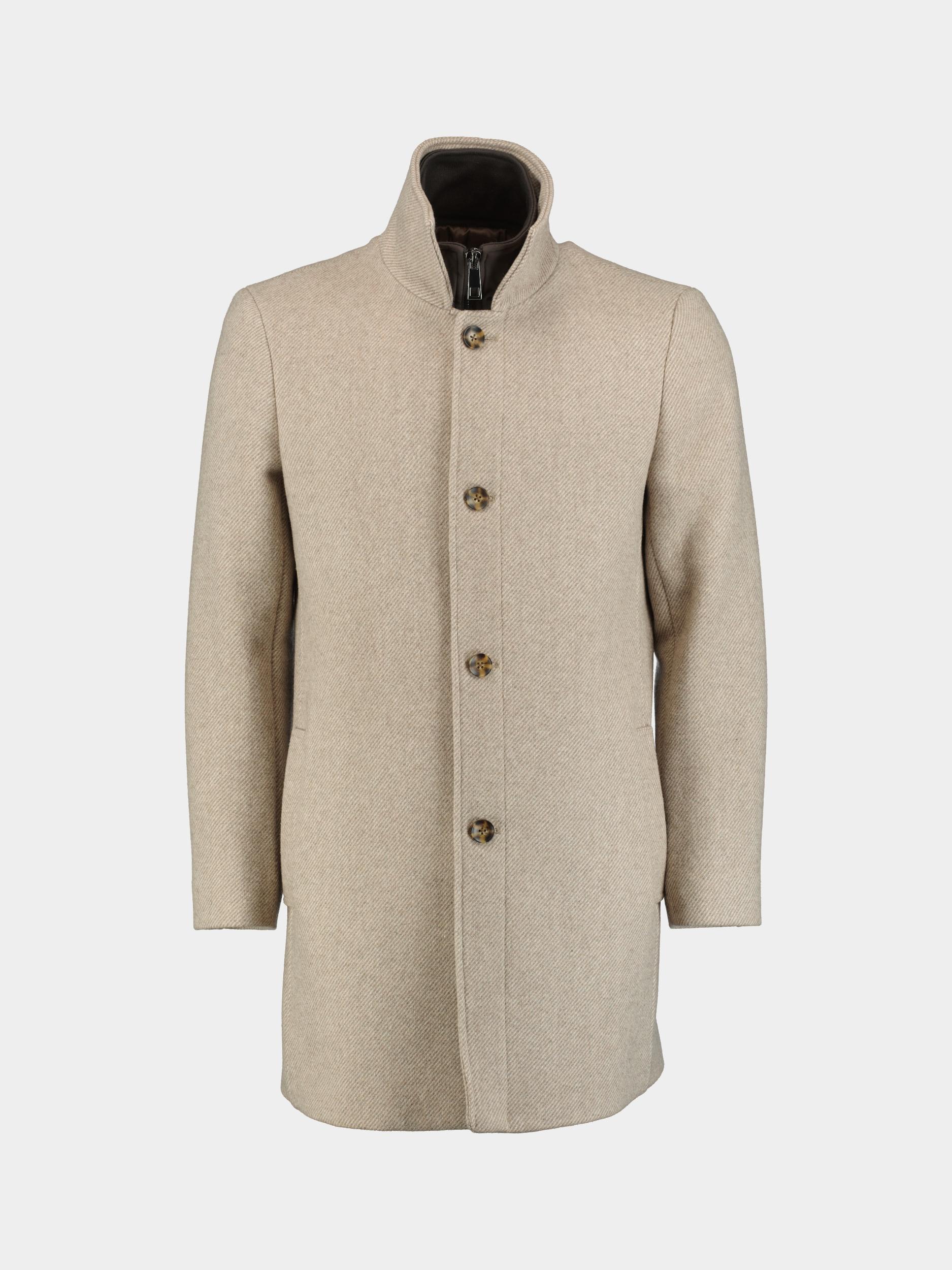 Bos Wollen Jas Beige Quinsy Coat 25301QU52BO/820 sand