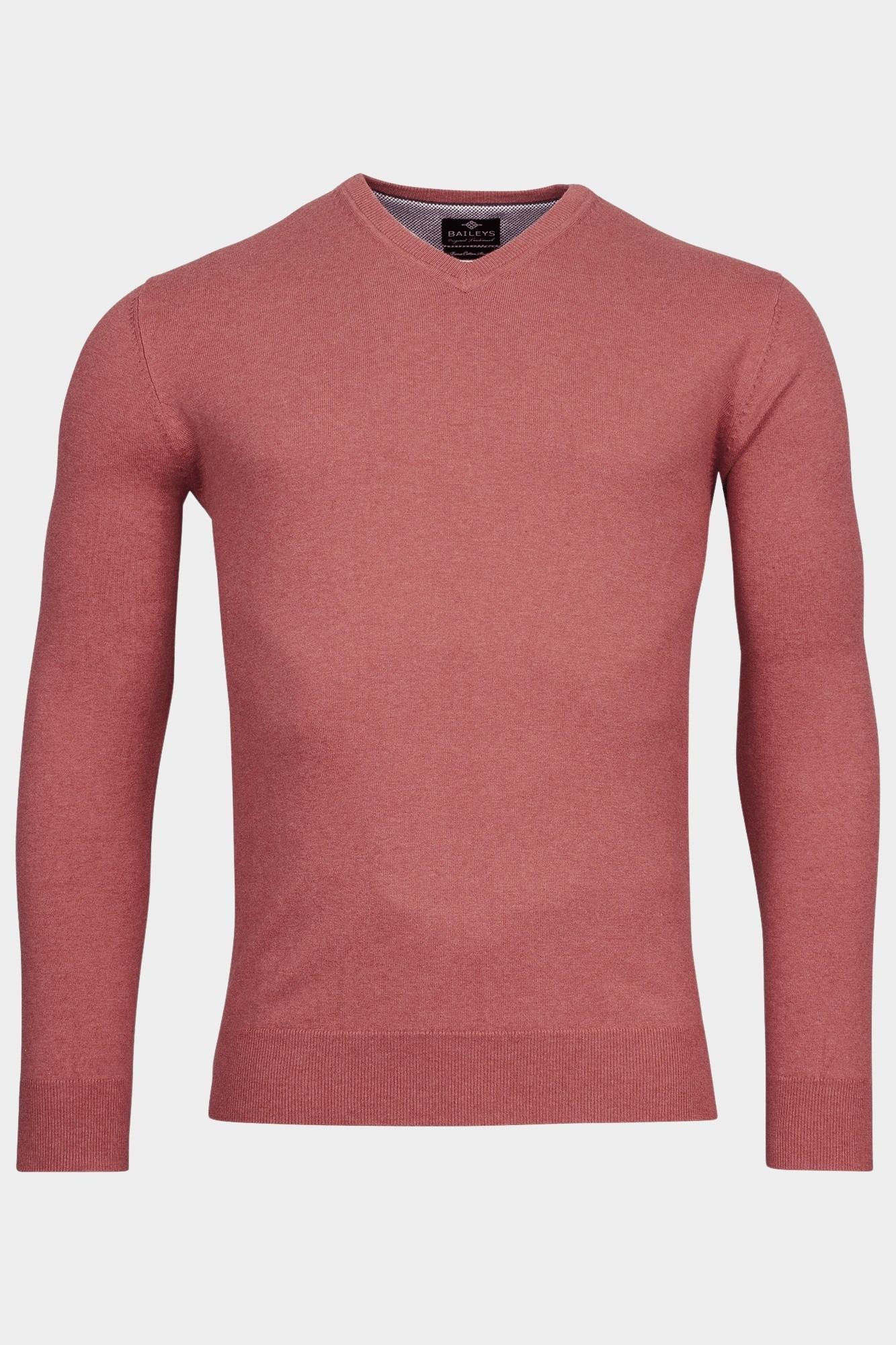 Baileys Pullover Rood V-Neck Pullover 12gg singel k 418100/325