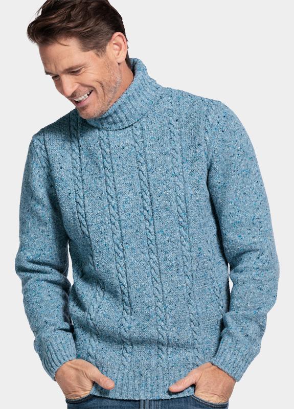 Baileys Coltrui Blauw High Neck Pullover  Front Bod 528551/627