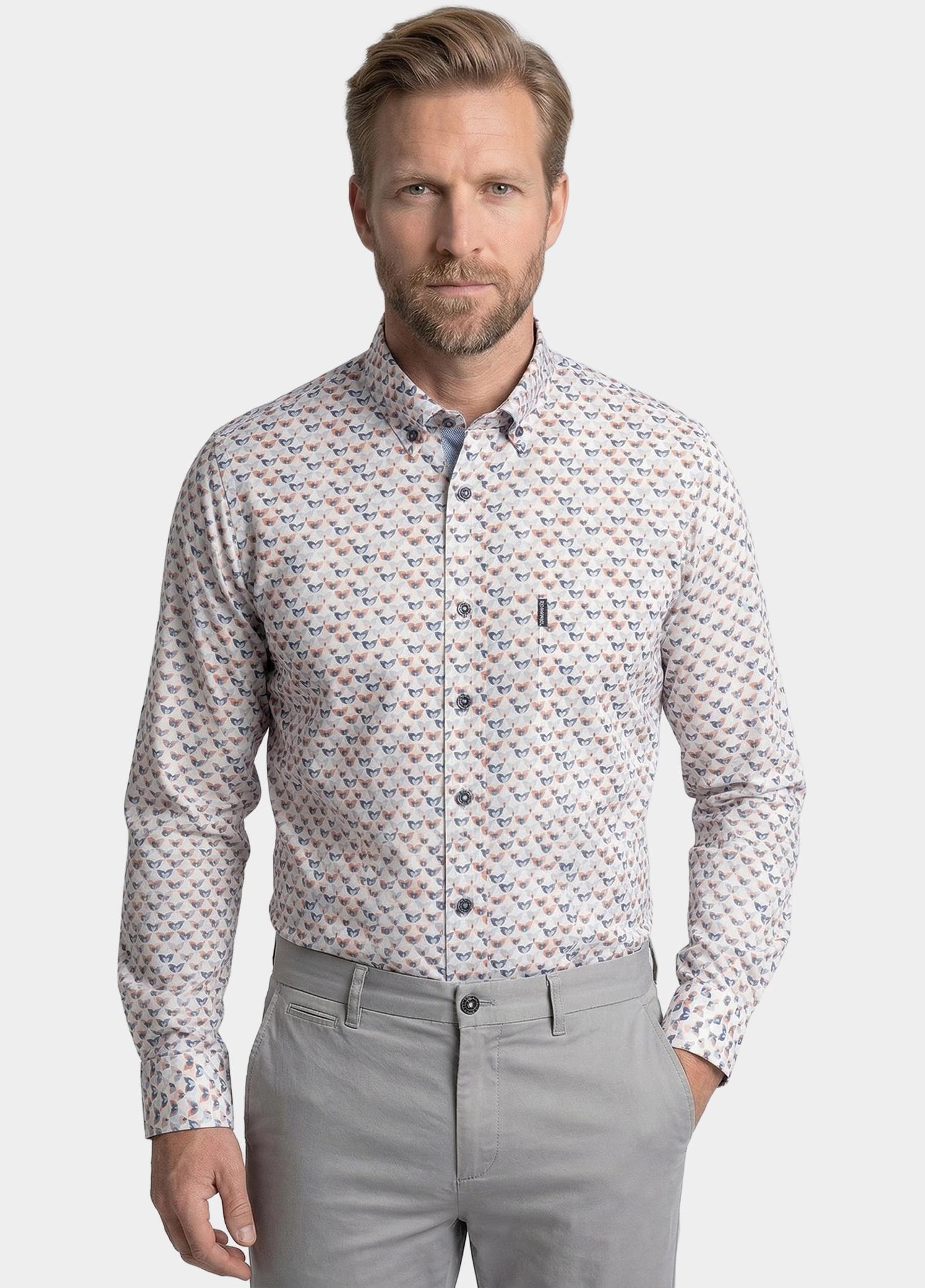 Giordano Overhemd heren Rood Ivy Long Sleeve Button Down S 617036/30