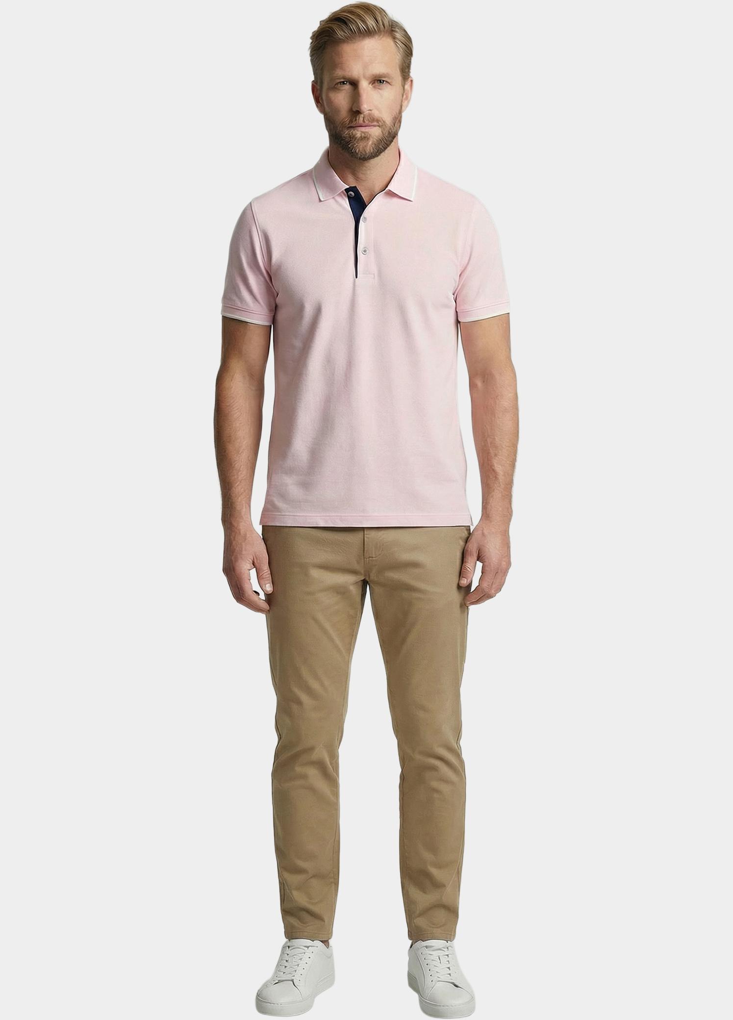 Giordano Polo heren Roze Torino Short Sleeve Polo Two- 616552/51