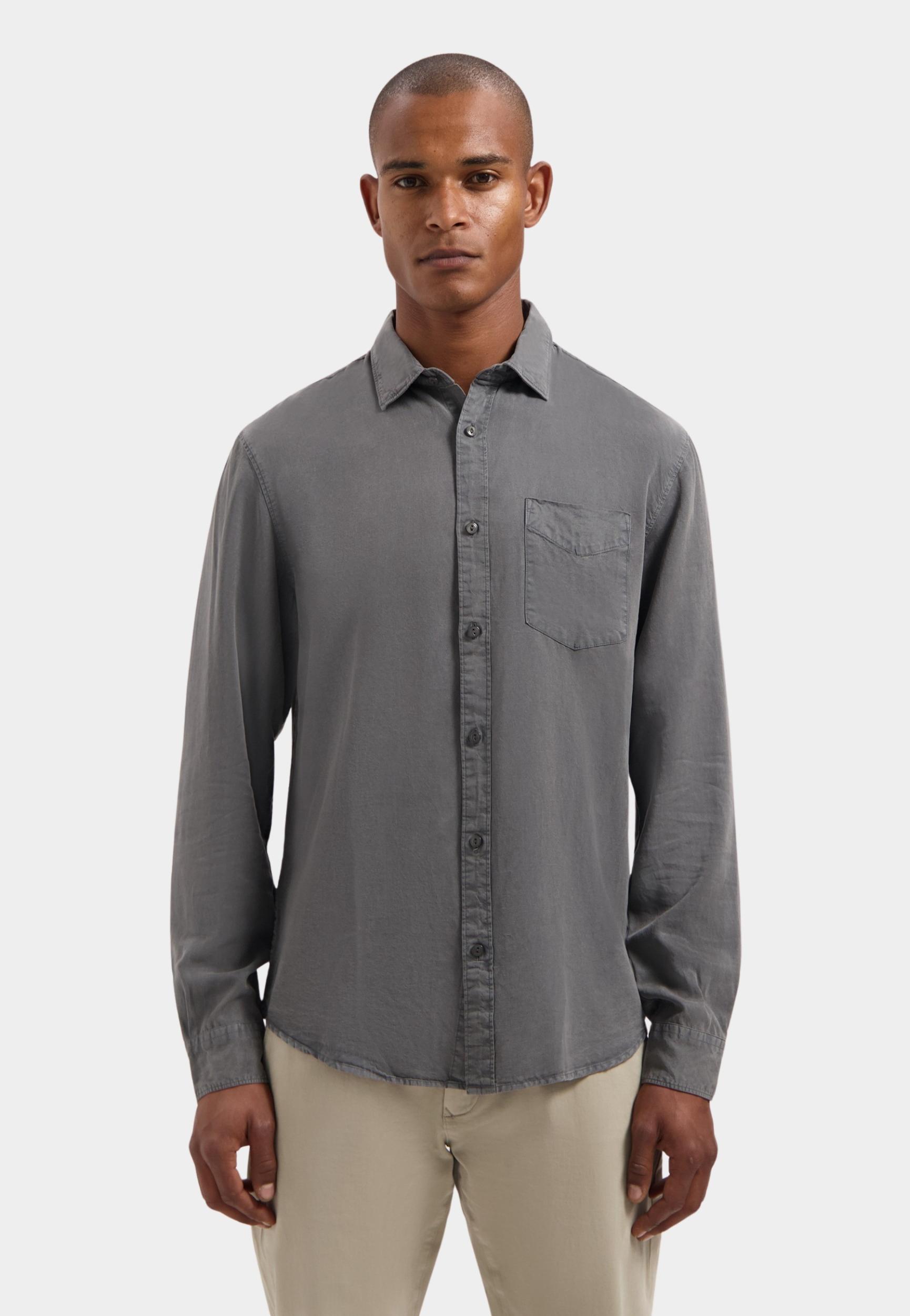 Dstrezzed Casual hemd lange mouw Grijs DS_Lamont Shirt 303754-AW25/879