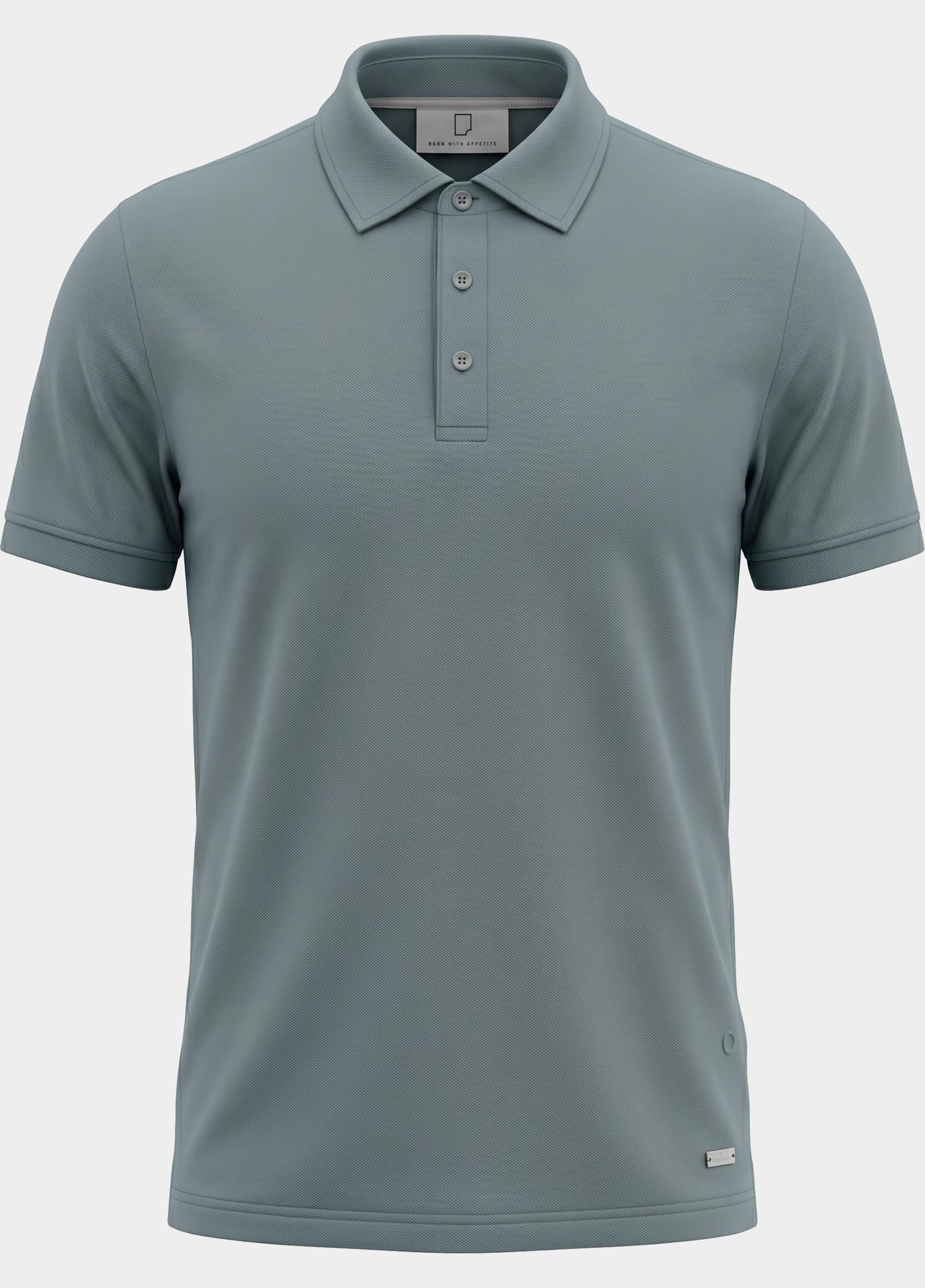 Born With Appetite Polo heren Grijs Arto Polo BWA25108AR22/942 steel