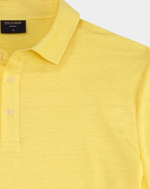 Olymp Polo korte mouw Geel Linen Polo 542952/51