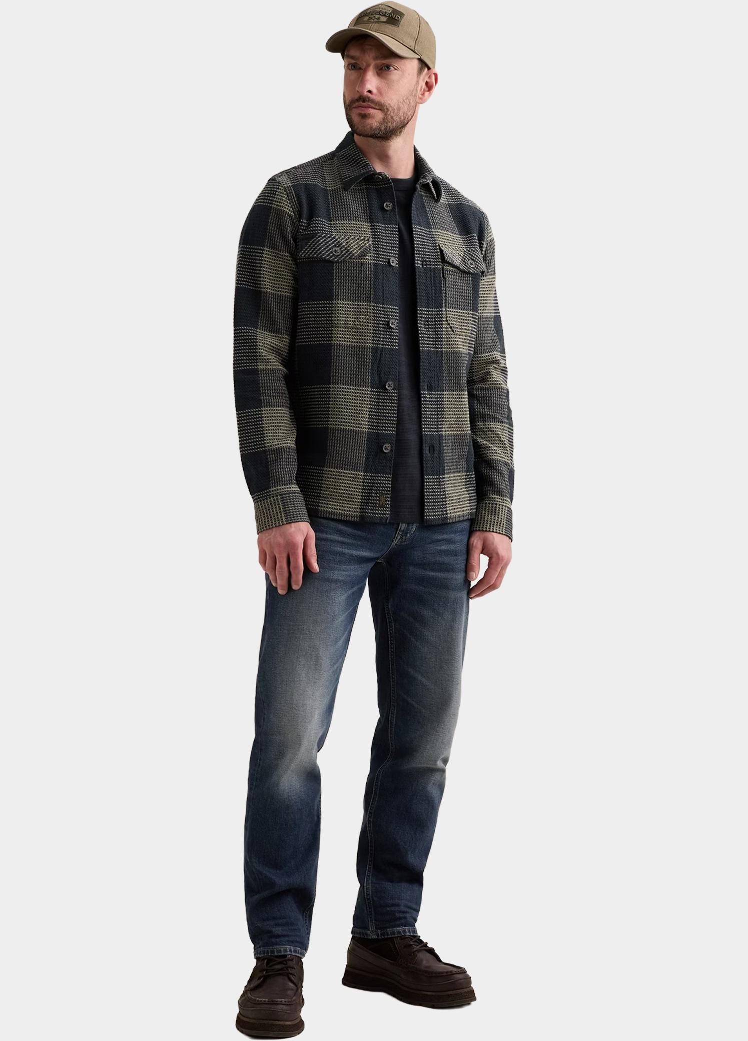 PME Legend Overhemd heren Blauw Long sleeve shirt Structure Y PSI2608229/5281